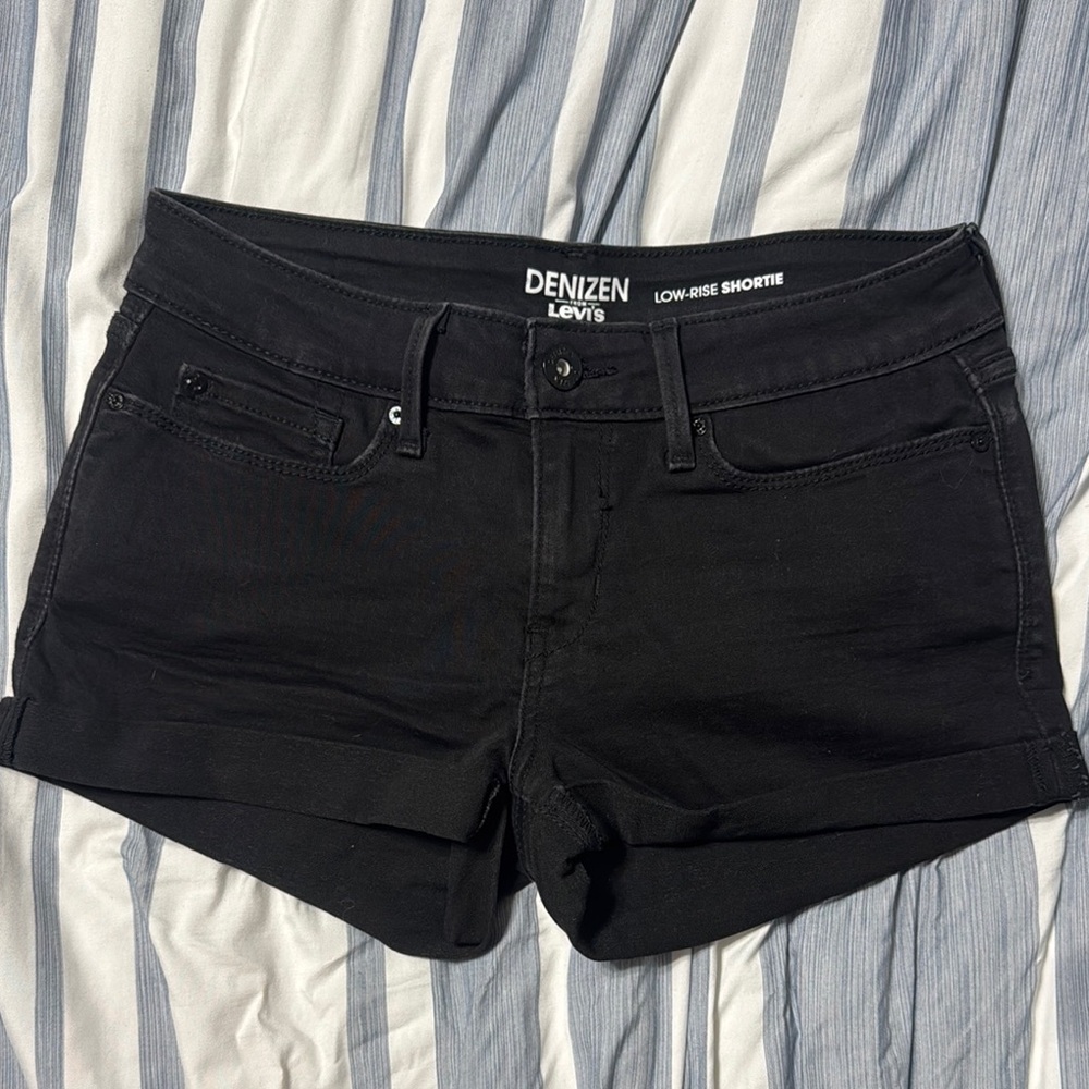 Denizen from Levi's Black Jean Shorts Cut-Off Style
